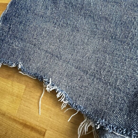 Levi’s 501 Cut-off Denim High Rise‎ Shorts Odeon Medium Wash Size 30 - Picture 2 of 8
